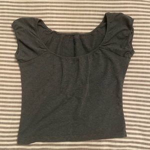 Brandy Melville dark grey top